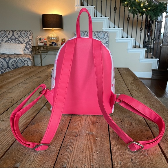 Loungefly Hello Kitty Sanrio Strawberry Milk Mini Backpack Pink - Picture 6 of 13